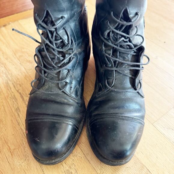 Equestrian Horse Riding Boots Black Leather Black Size 9? *Read - Picture 6 of 9